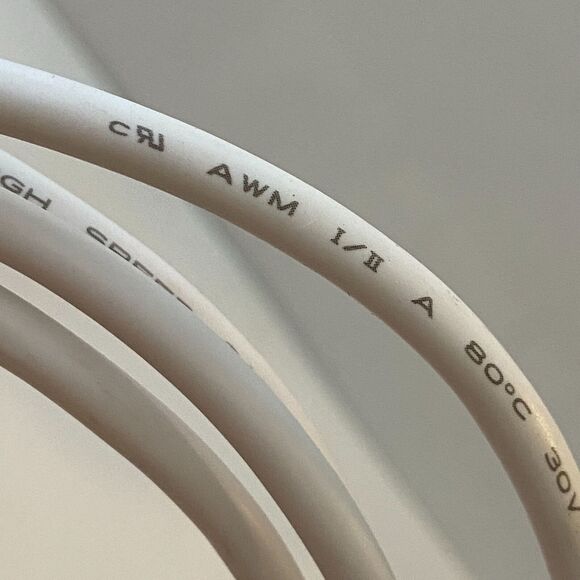 AWM USB Shielded High Speed Cable 2.0 Male Type A to Male Type B White - Picture 5 of 11